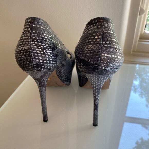 Sergio Rossi platform snakeskin heels Size 37 - Picture 2 of 8